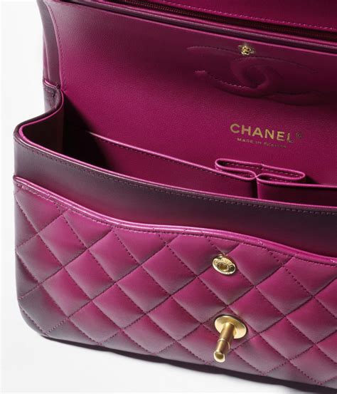 sac chanel rose fushia|Classic 11.12 handbag, Gradient lambskin & gold.